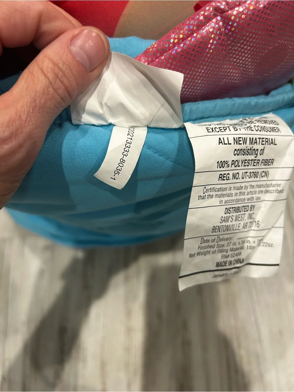 Kids Mermaid Sleeping Bag - Teal & Pink